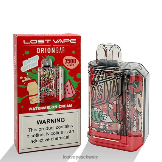 Lost Vape wholesale - 4N6HD99 Lost Vape Orion Bar Einweg | 7500 Züge | 18ml | 50 mg Wassermelonencreme