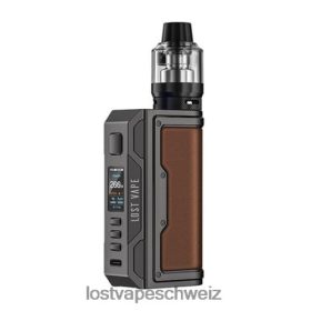 Lost Vape Contact - Lost Vape Thelema Quest 200W-Kit 6VHPVL143 Rotguss/Leder
