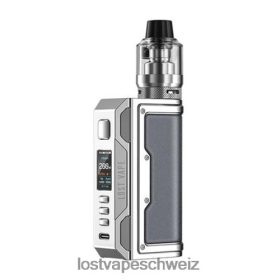Lost Vape Flavors Schweiz - Lost Vape Thelema Quest 200W-Kit 6VHPVL144 Edelstahl/Leder
