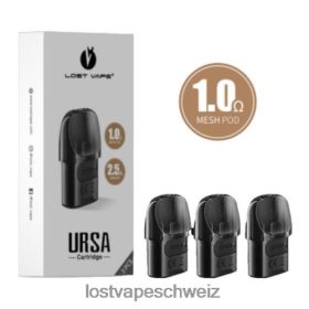Lost Vape Flavors Schweiz - Lost Vape URSA Ersatzkapseln | 2,5 ml (3er-Pack) 6VHPVL124 schwarz 1,0 Ohm