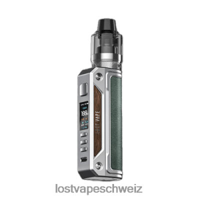 Lost Vape Kaufen Schweiz - Lost Vape Thelema Solo-100-W-Kit 6VHPVL13 Edelstahl/Mineralgrün