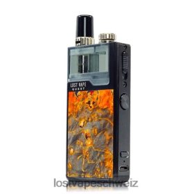 Lost Vape Preis Schweiz - Lost Vape Quest Orion Q Pod-Gerät, komplettes Kit 6VHPVL475 Schwarz/Ocker Stabholz