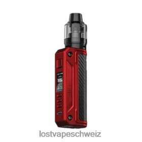 Lost Vape Preis Schweiz - Lost Vape Thelema Solo-100-W-Kit 6VHPVL172 Mattrot/Kohlefaser