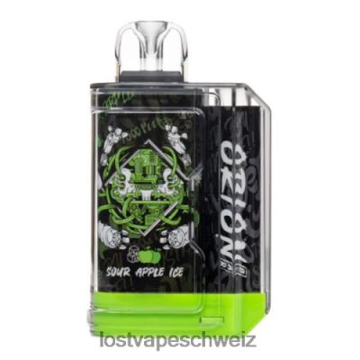 Lost Vape Schweiz - Lost Vape Orion Bar Einweg | 7500 Züge | 18ml | 50 mg 6VHPVL1 saures Apfeleis