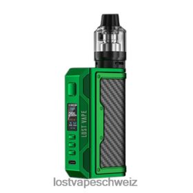 Lost Vape Wholesale - Lost Vape Thelema Quest 200W-Kit 6VHPVL145 Grün/Kohlefaser
